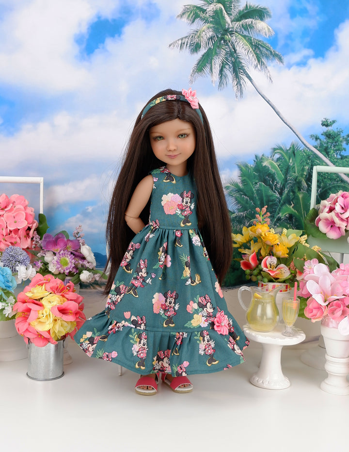 Minnie on Vacation - dress with shoes for Ruby Red Fashion Friends doll