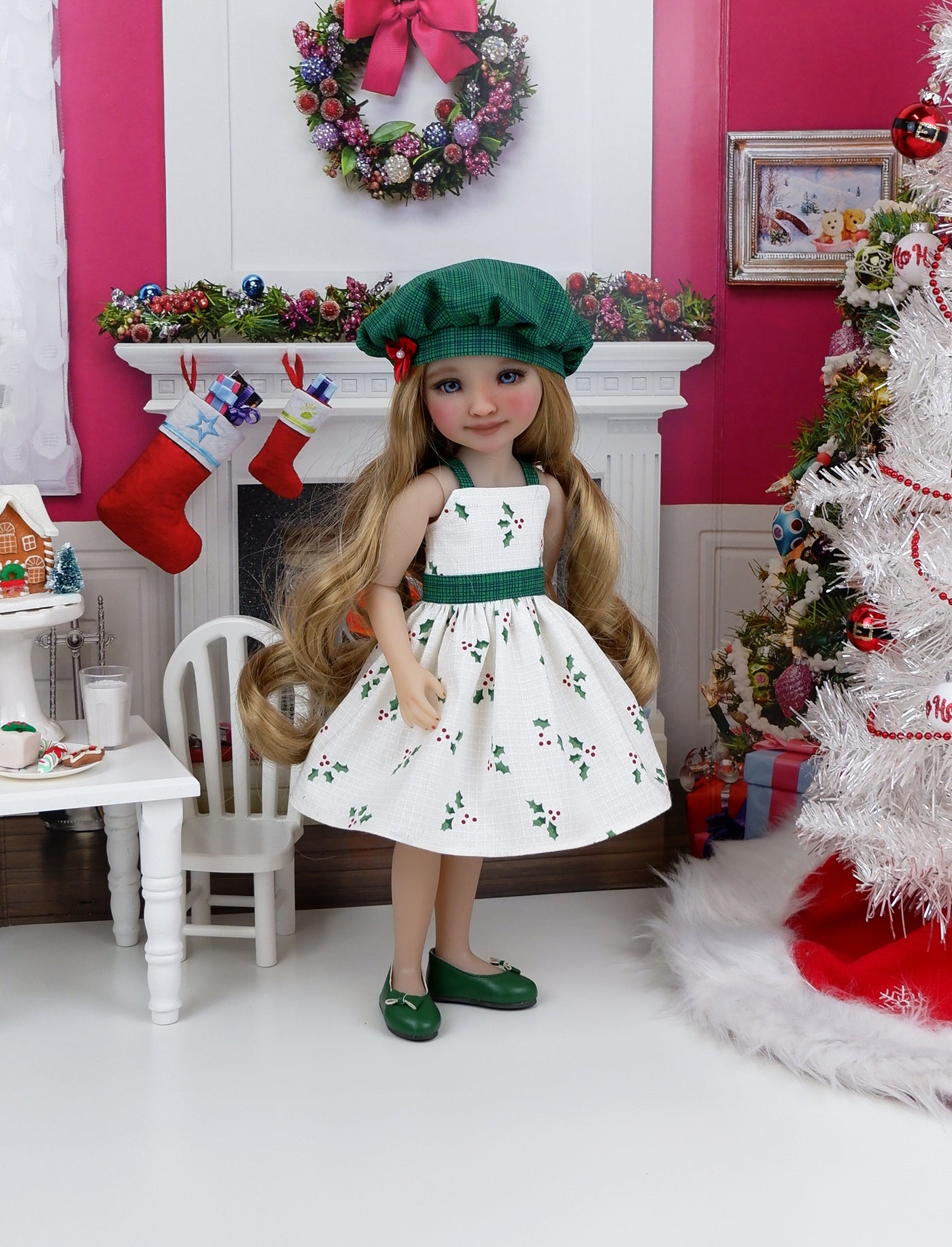 Miss Holly - dress & jacket with shoes for Ruby Red Fashion Friends doll