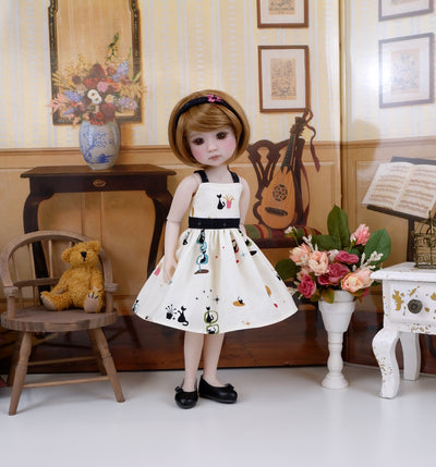 Miss Kitty - dress & sweater with shoes for Ruby Red Fashion Friends doll