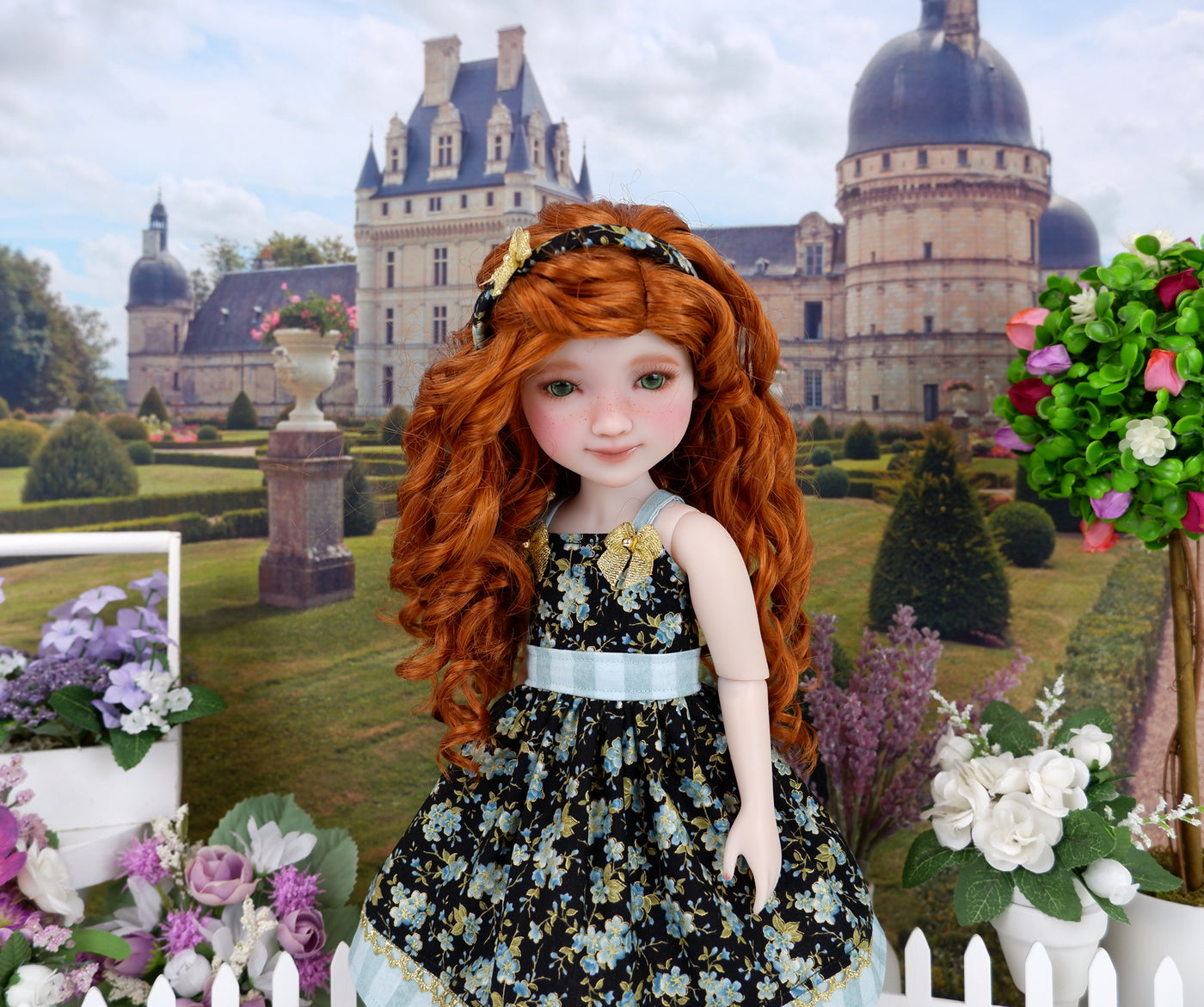 Misty Wildflowers - dress with shoes for Ruby Red Fashion Friends doll