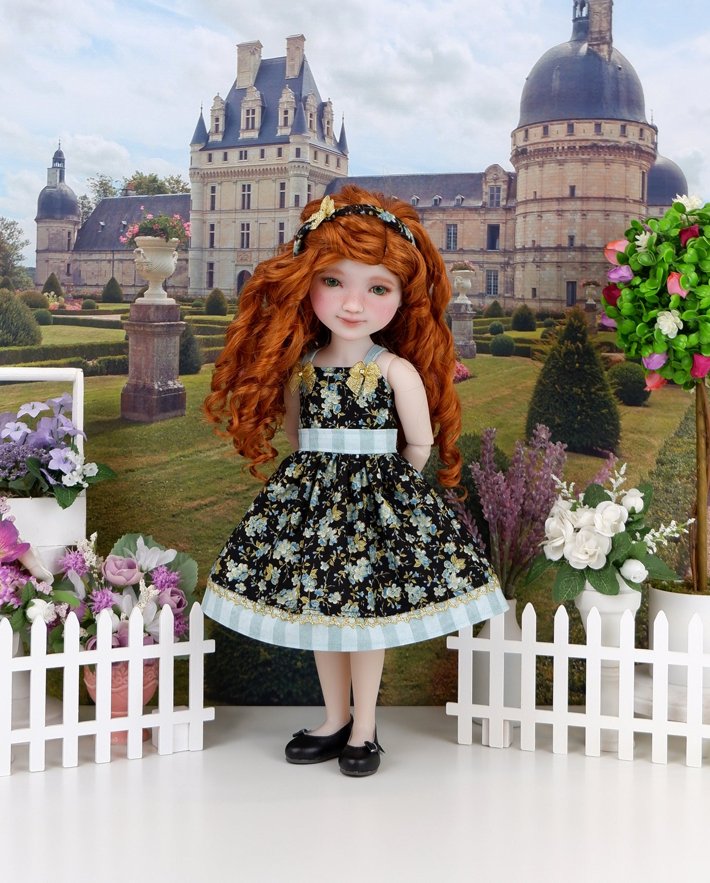 Misty Wildflowers - dress with shoes for Ruby Red Fashion Friends doll