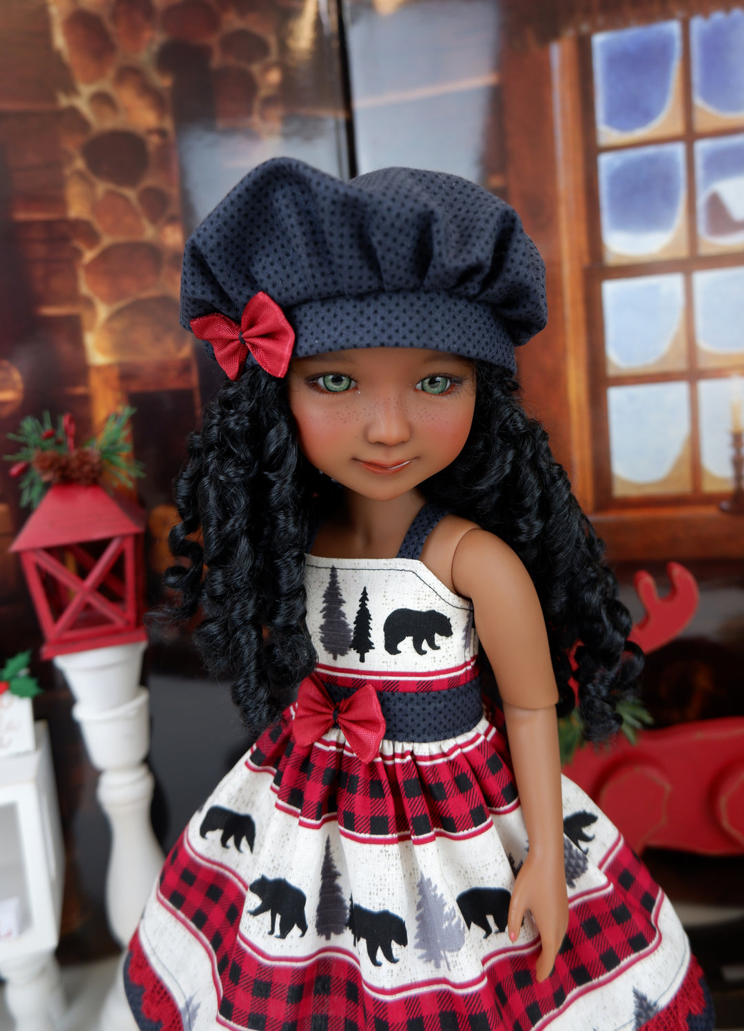 Mountain Bear - dress with boots for Ruby Red Fashion Friends doll