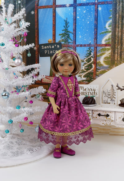 Mulled Wine - dress with shoes for Ruby Red Fashion Friends doll
