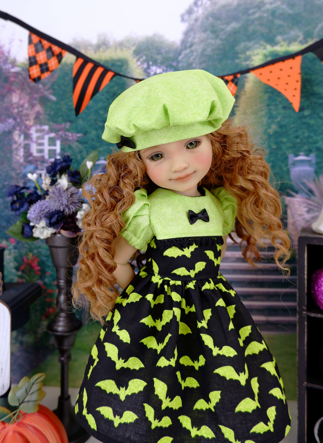 Neon Bats - dress with shoes for Ruby Red Fashion Friends doll