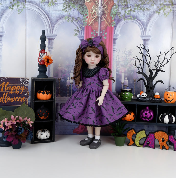 Nighttime Bats - dress with shoes for Ruby Red Fashion Friends doll