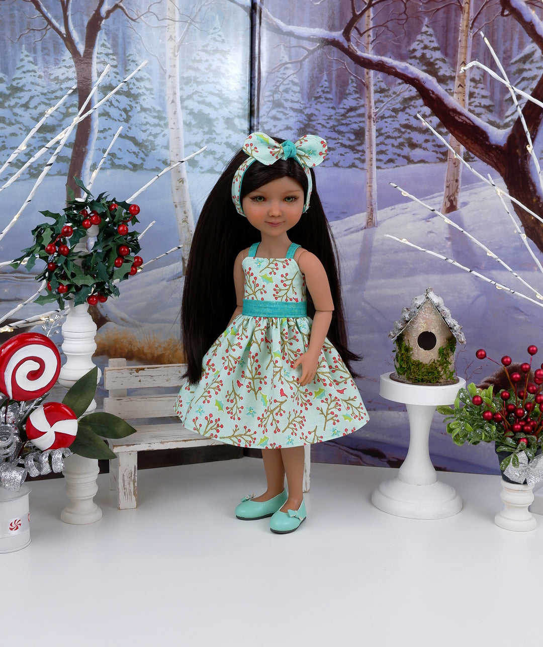 Noel - dress & jacket with shoes for Ruby Red Fashion Friends doll