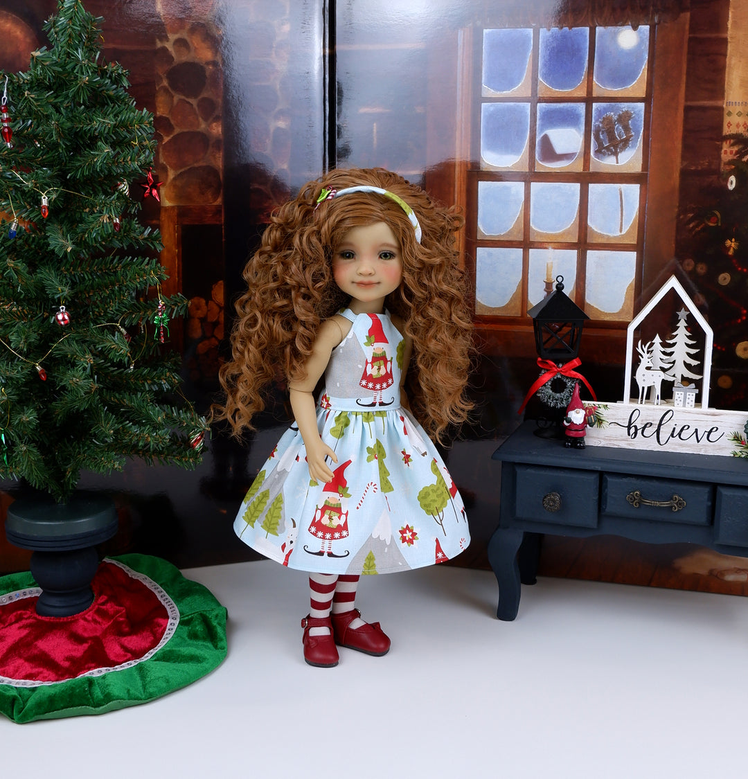 Nordic Gnomes - dress with shoes for Ruby Red Fashion Friends doll