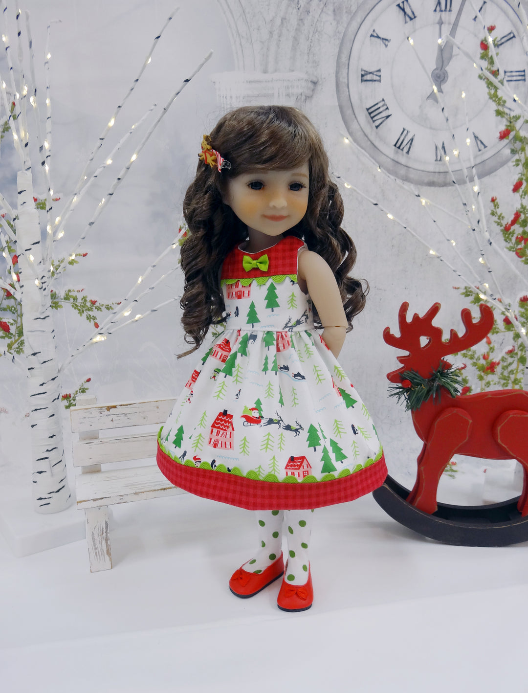 North Pole Village - dress for Ruby Red Fashion Friends doll