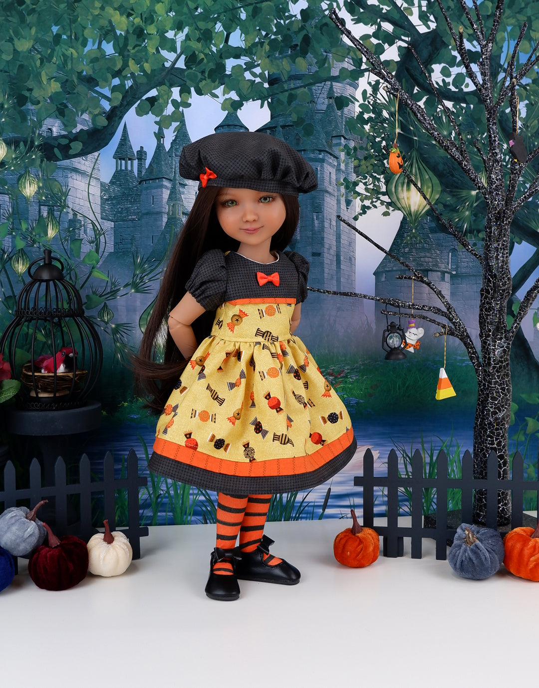 October Candy - dress with shoes for Ruby Red Fashion Friends doll