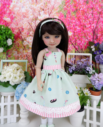 Oriental Influence - dress with shoes for Ruby Red Fashion Friends doll