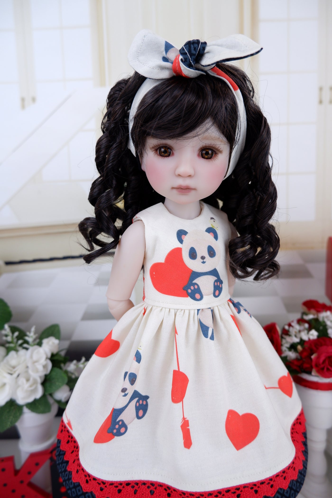 Panda Love - dress with boots for Ruby Red Fashion Friends doll