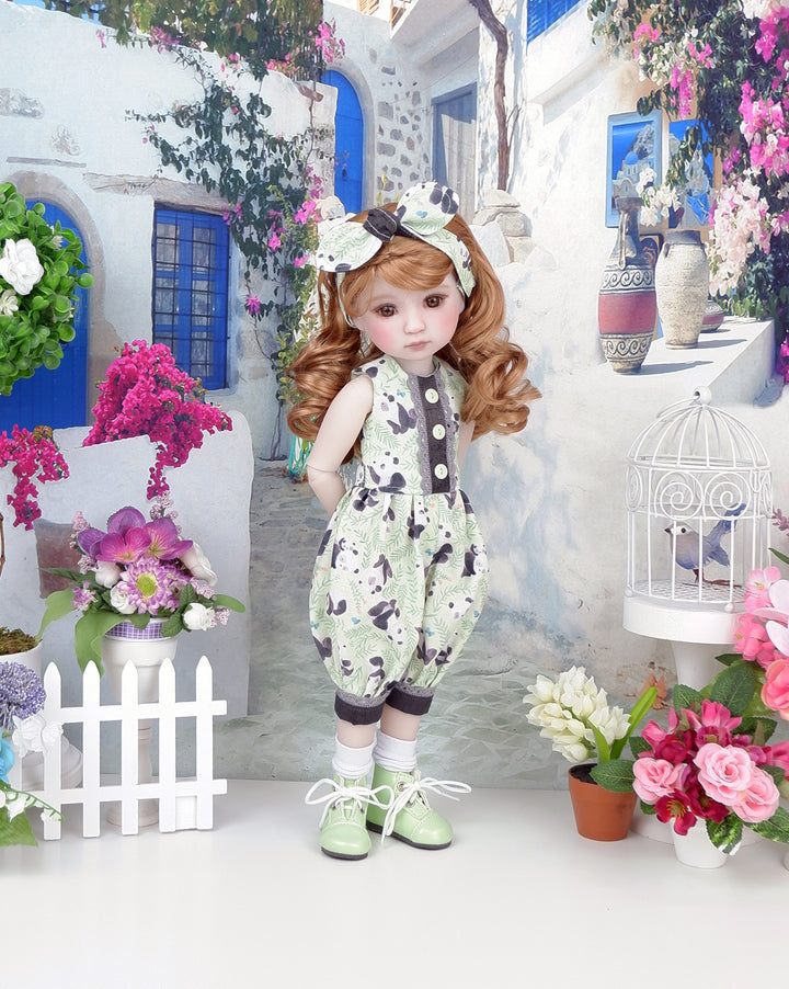 Pandamonium - romper with boots for Ruby Red Fashion Friends doll