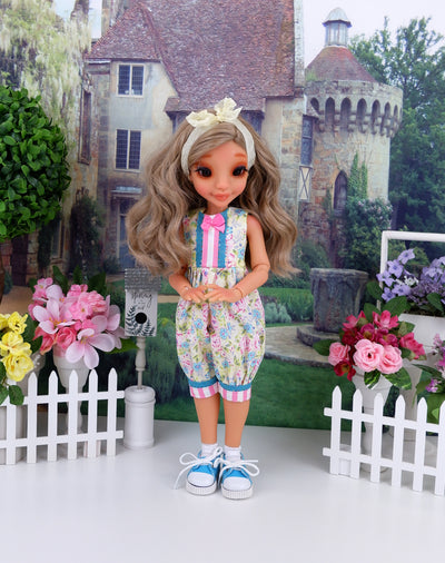 Pastel Spring - romper with tennis shoes for Ava BJD doll