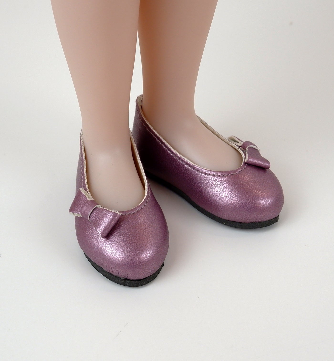 FACTORY SECONDS Bow Toe Ballet Flats - Pearl Amethyst