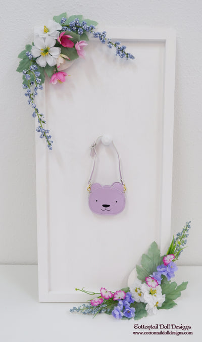 Doll Purse - Pearl Lilac Bear