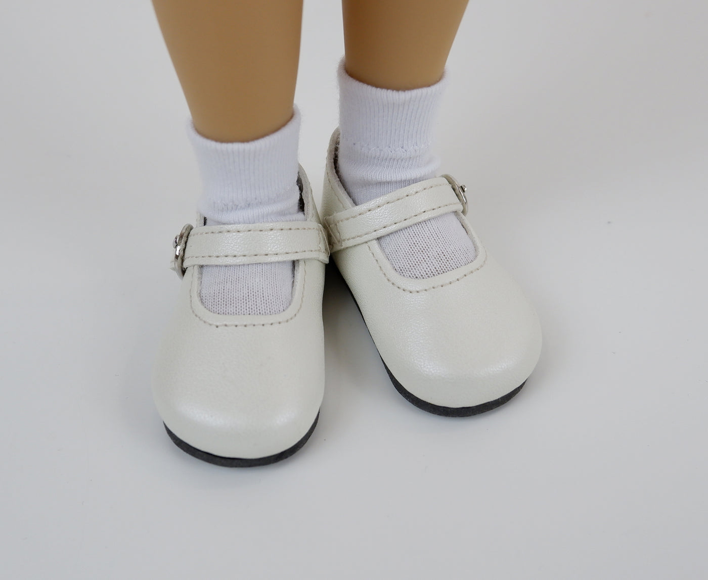 Simple Mary Jane Shoes - Pearl