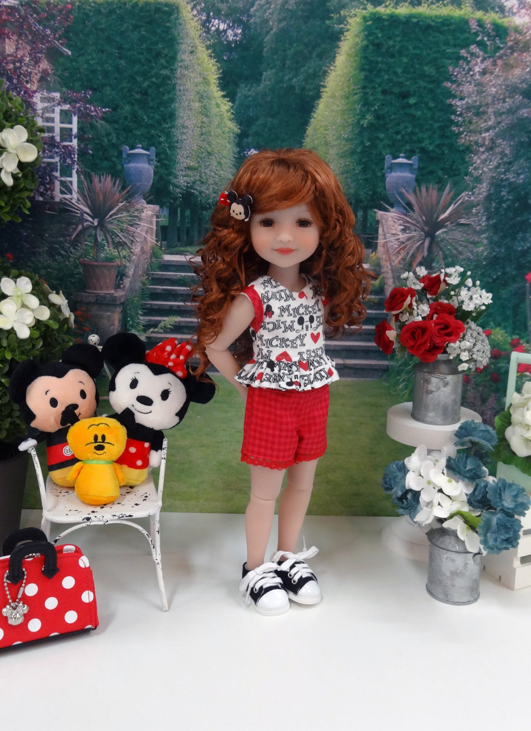 Peek A Boo Mickey - top & shorts for Ruby Red Fashion Friends doll