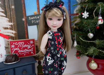 Peppermint Bark - romper with boots for Ruby Red Fashion Friends doll