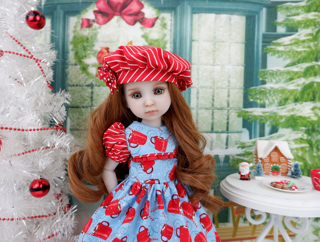 Peppermint Cocoa - dress and shoes for Ruby Red Fashion Friends doll