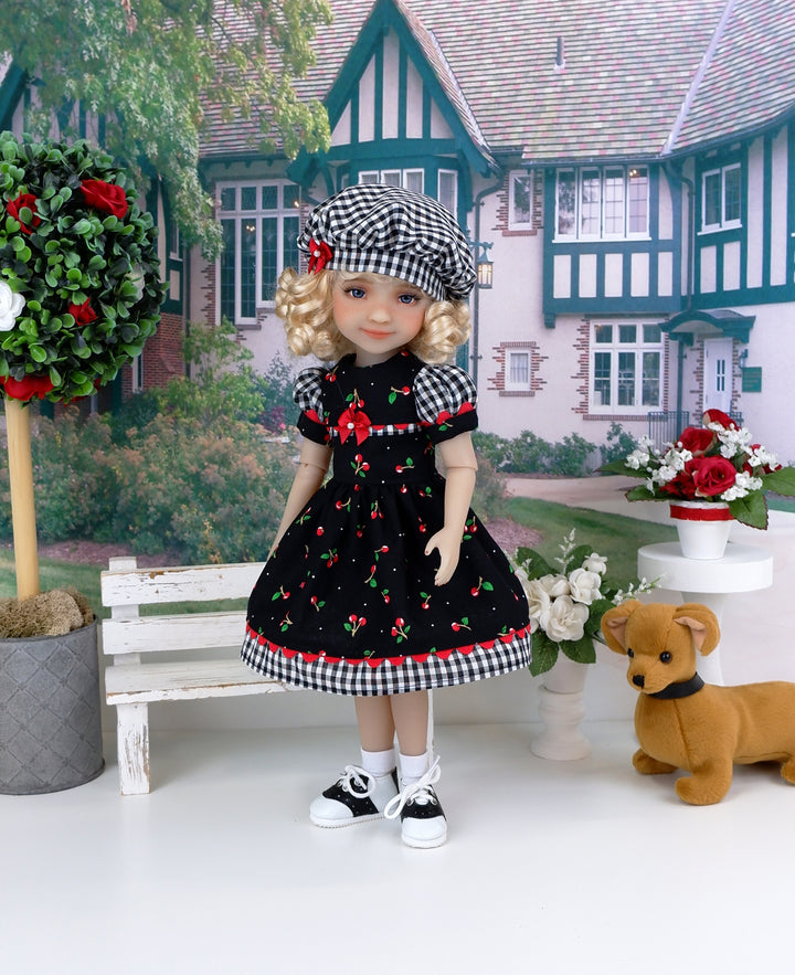 Picking Cherries - dress and shoes for Ruby Red Fashion Friends doll
