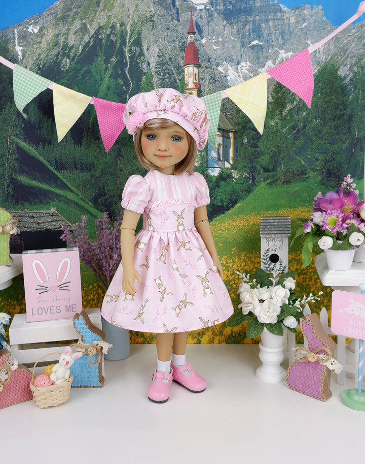 Pink Bunny - dress and shoes for Ruby Red Fashion Friends doll