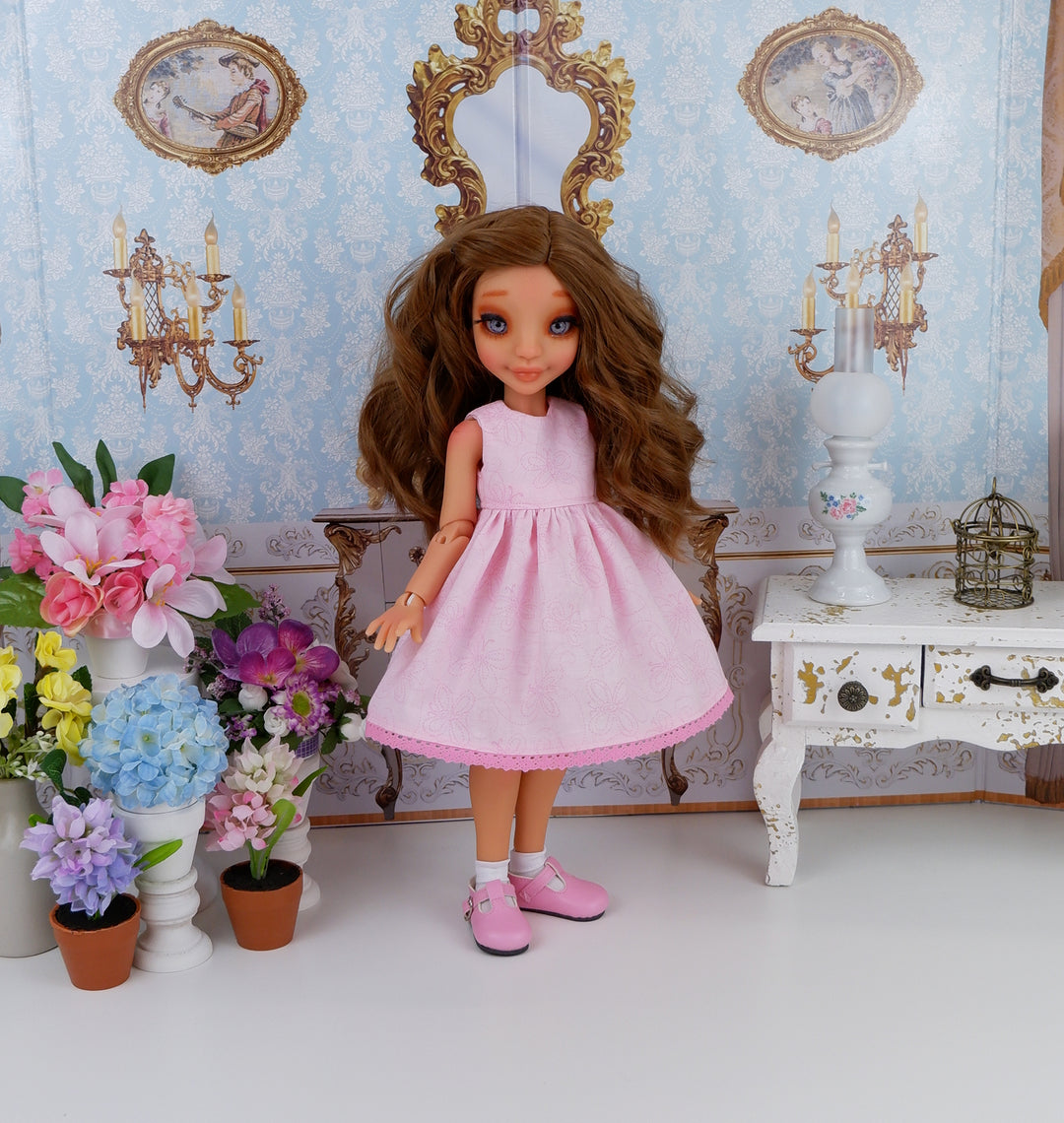 Pink Butterfly - dress with shoes for Ava BJD