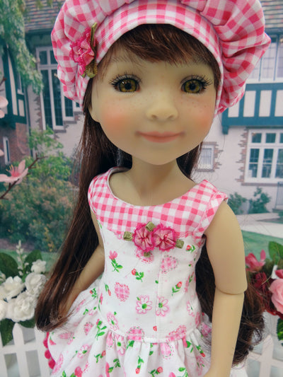 Pink Gingham Heart - dress for Ruby Red Fashion Friends doll
