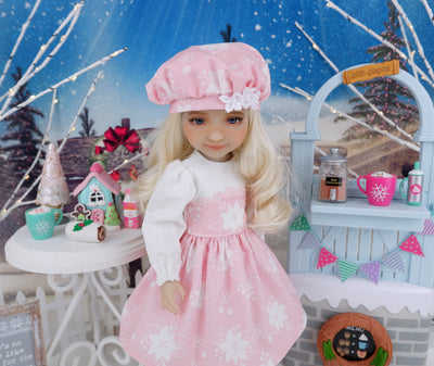 Pink Poinsettia - dress with shoes for Ruby Red Fashion Friends doll