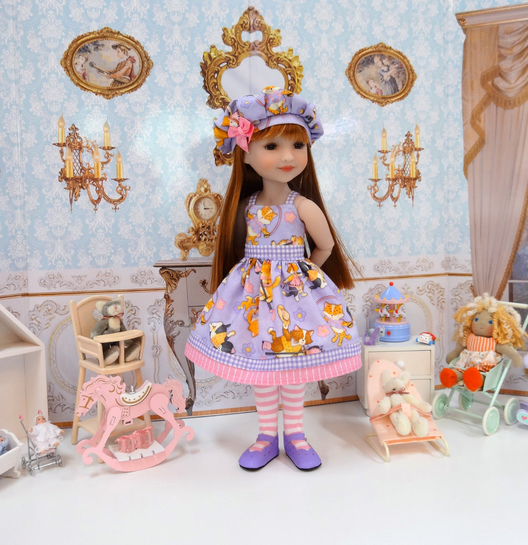 Playful Kittens - dress & jacket for Ruby Red Fashion Friends doll