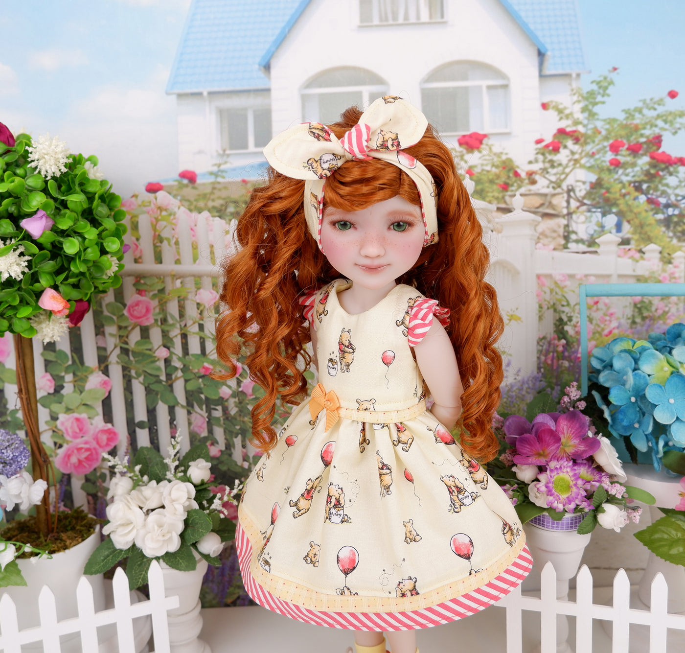 Playful Pooh - dress with shoes for Ruby Red Fashion Friends doll