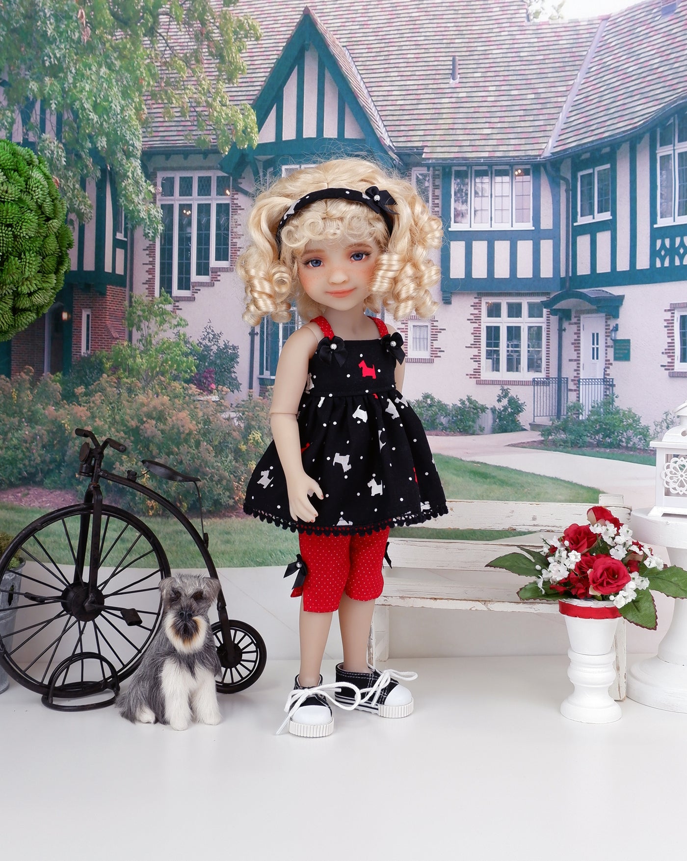 Playful Scottie - top & capris with shoes for Ruby Red Fashion Friends doll