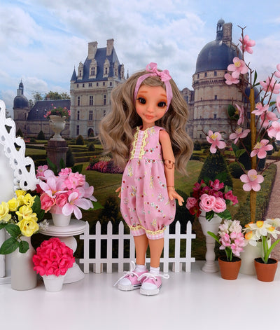 Playful Spring - romper with tennis shoes for Ava BJD doll