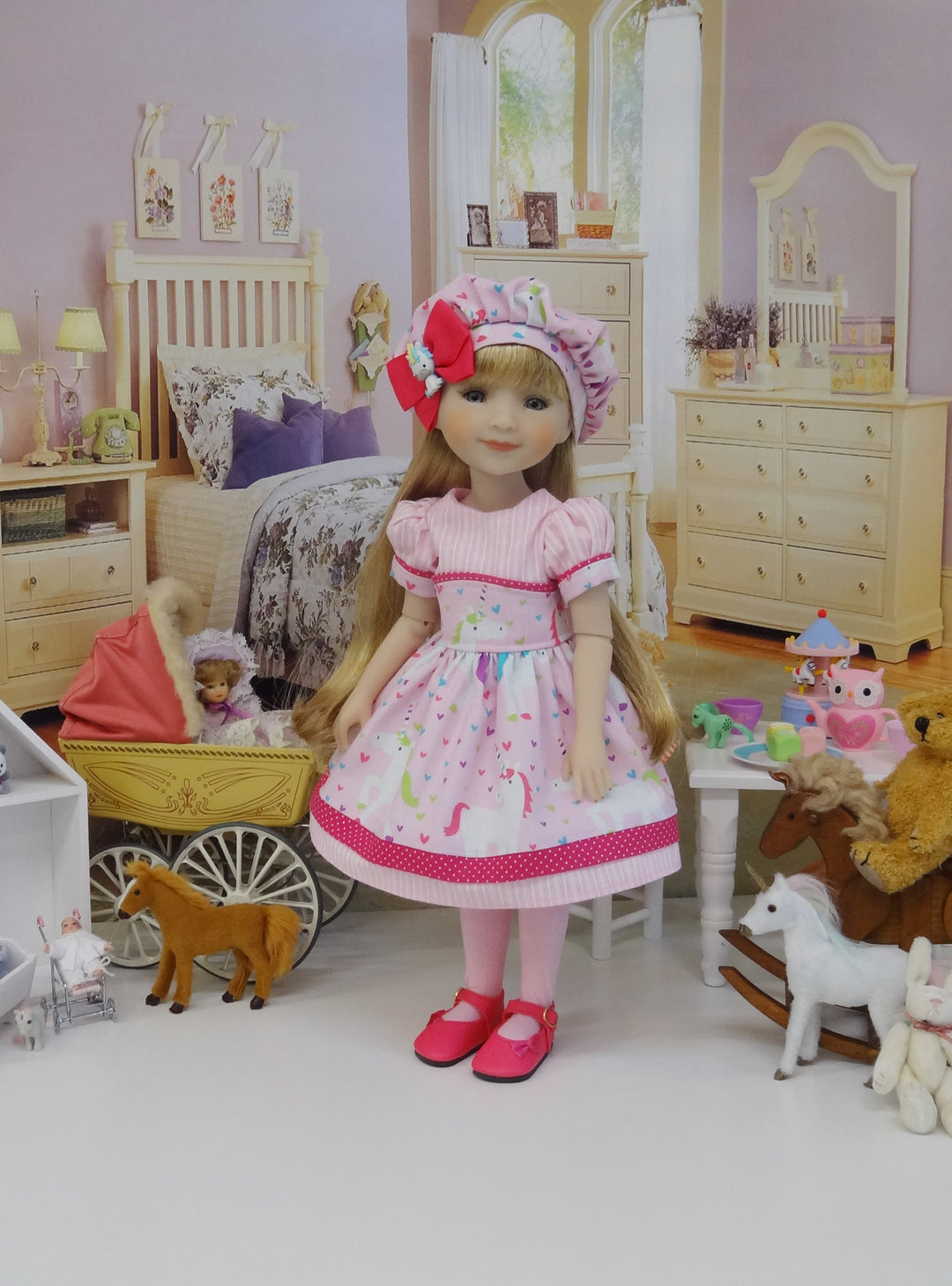 Playful Unicorn - dress for Ruby Red Fashion Friends doll