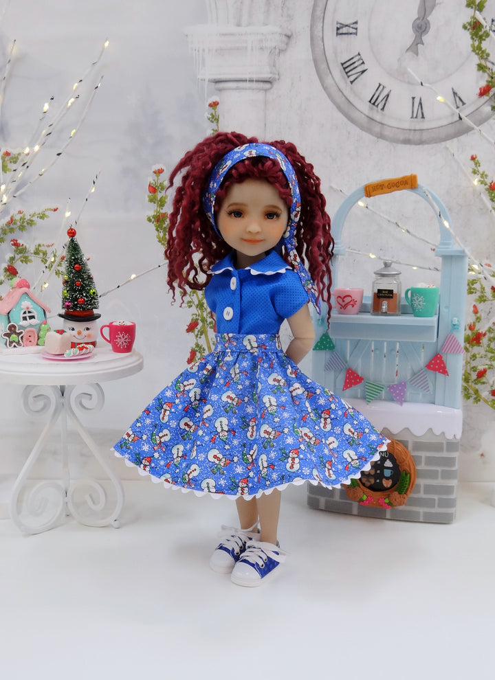 Playground Snowman - blouse & skirt with shoes for Ruby Red Fashion Friends doll