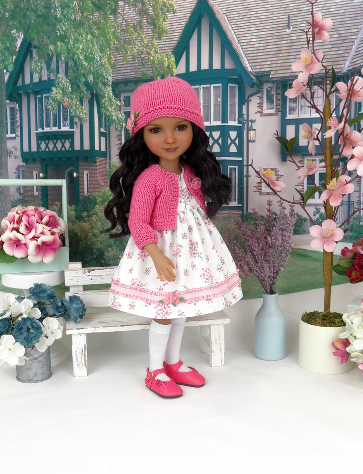 Pocket of Posies - dress and sweater with shoes for Ruby Red Fashion Friends doll