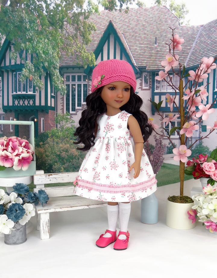 Pocket of Posies - dress and sweater with shoes for Ruby Red Fashion Friends doll