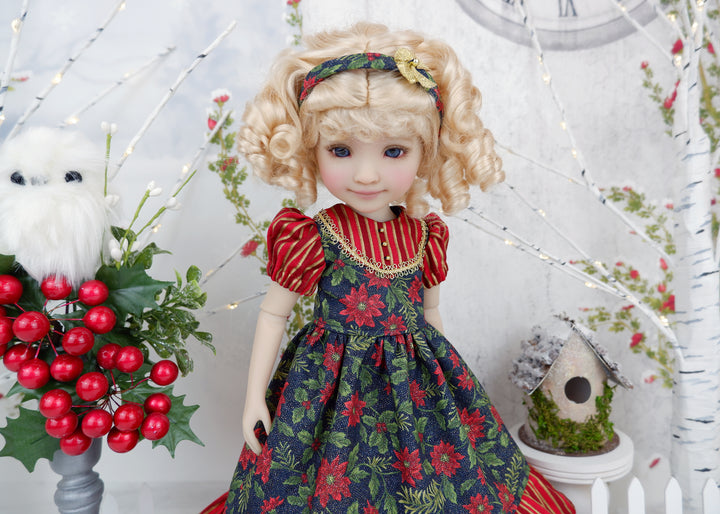 Poinsettia Sparkle - dress with shoes for Ruby Red Fashion Friends doll
