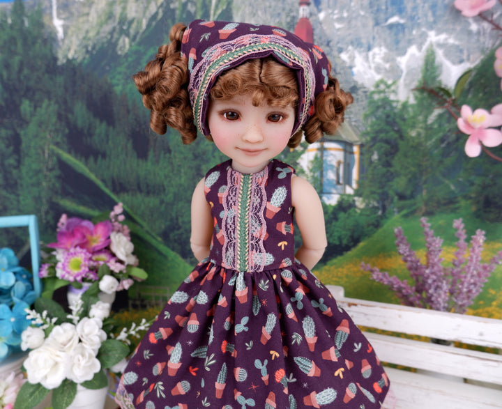 Potted Succulents - dress with boots for Ruby Red Fashion Friends doll