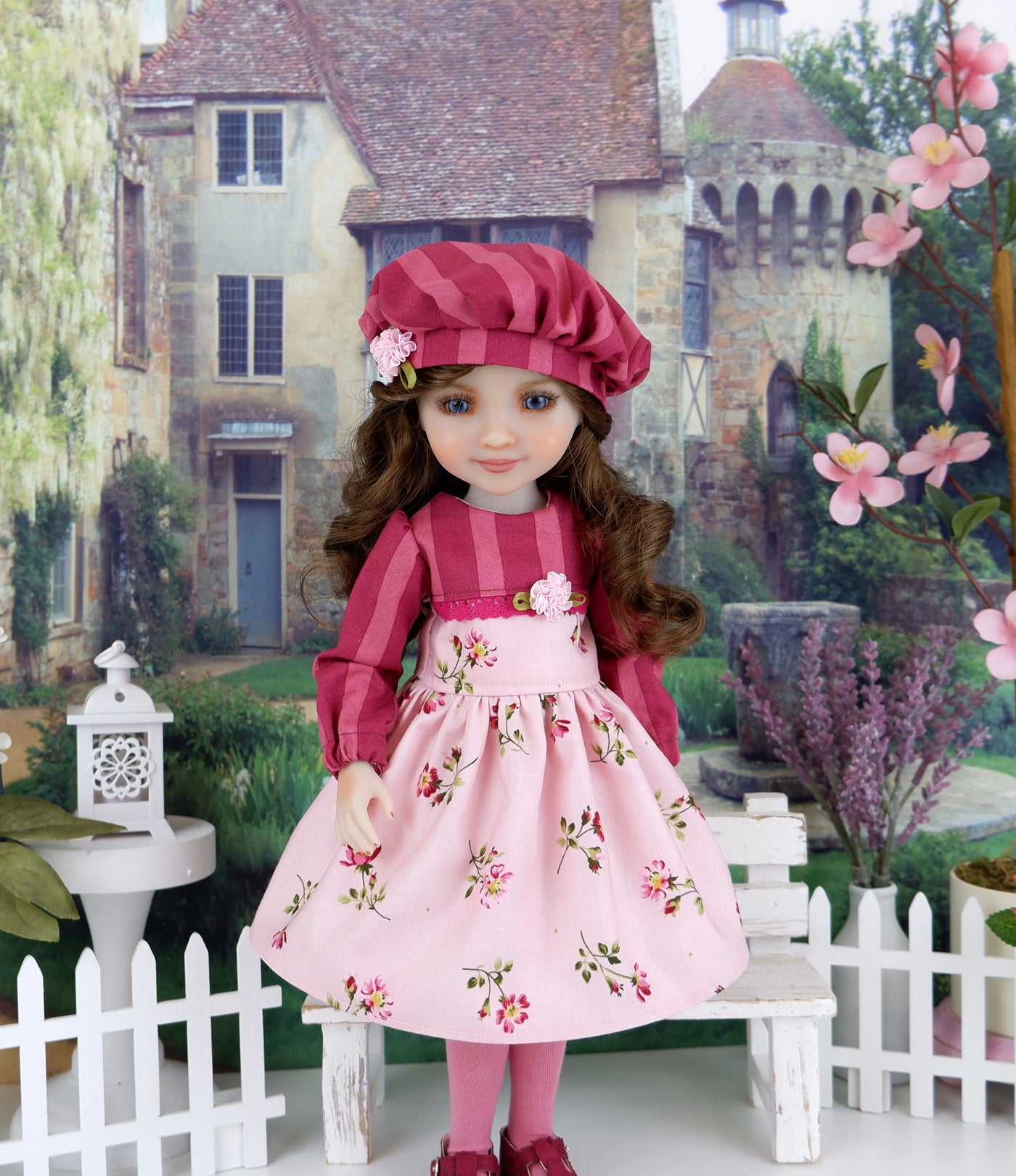 Prairie Rose - dress with shoes for Ruby Red Fashion Friends doll