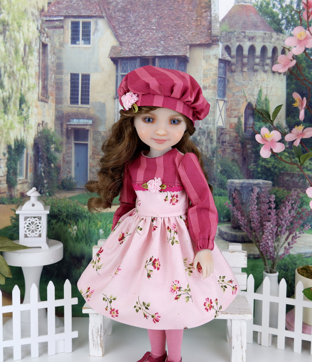 Prairie Rose - dress with shoes for Ruby Red Fashion Friends doll