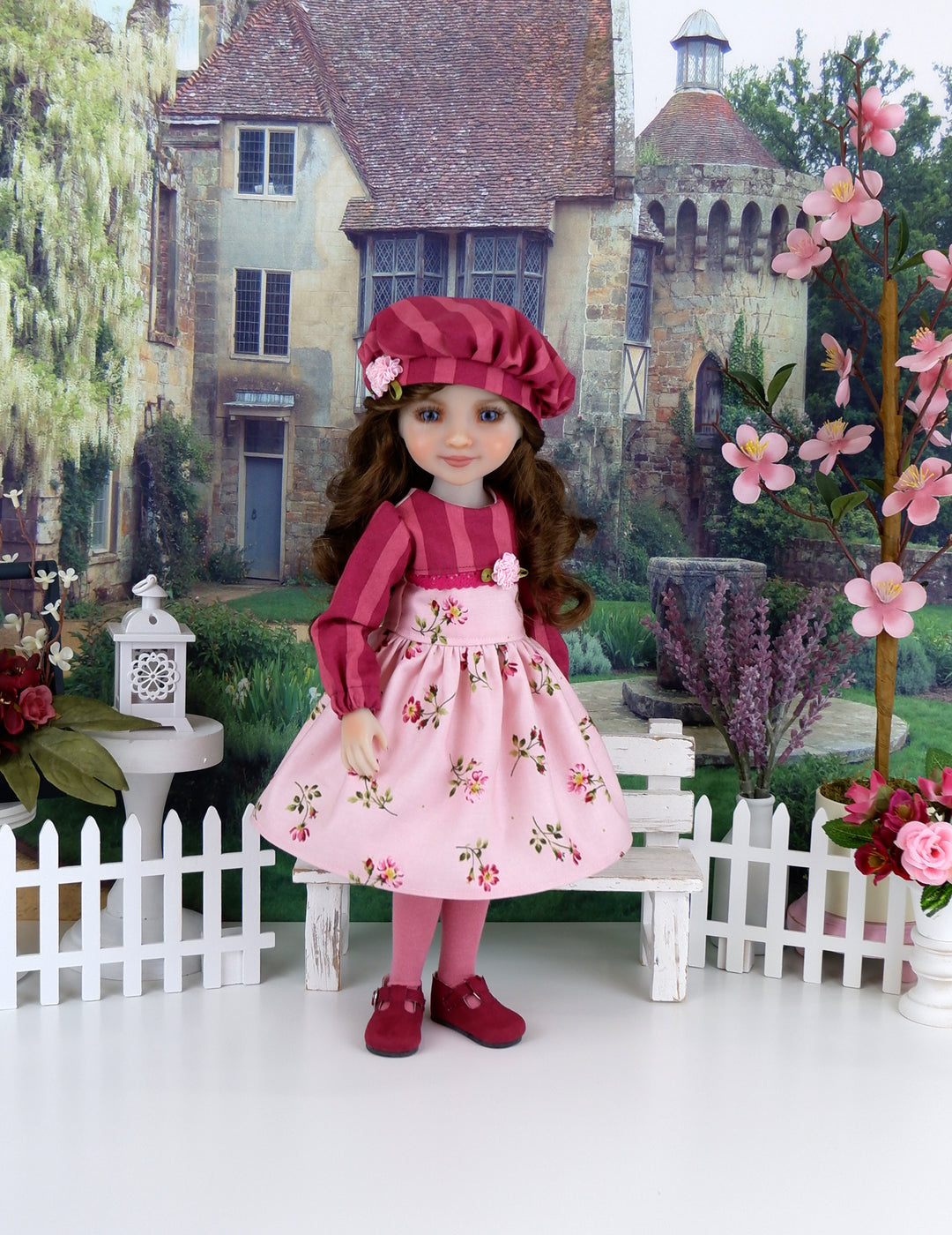 Prairie Rose - dress with shoes for Ruby Red Fashion Friends doll