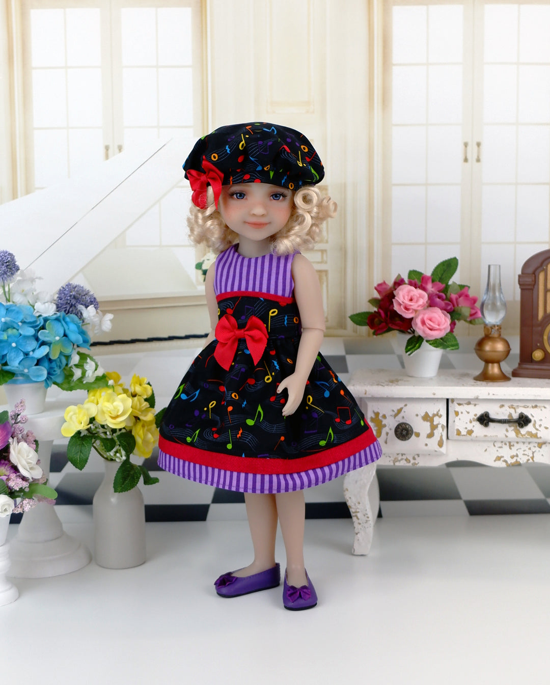Primary Notes - dress and shoes for Ruby Red Fashion Friends doll