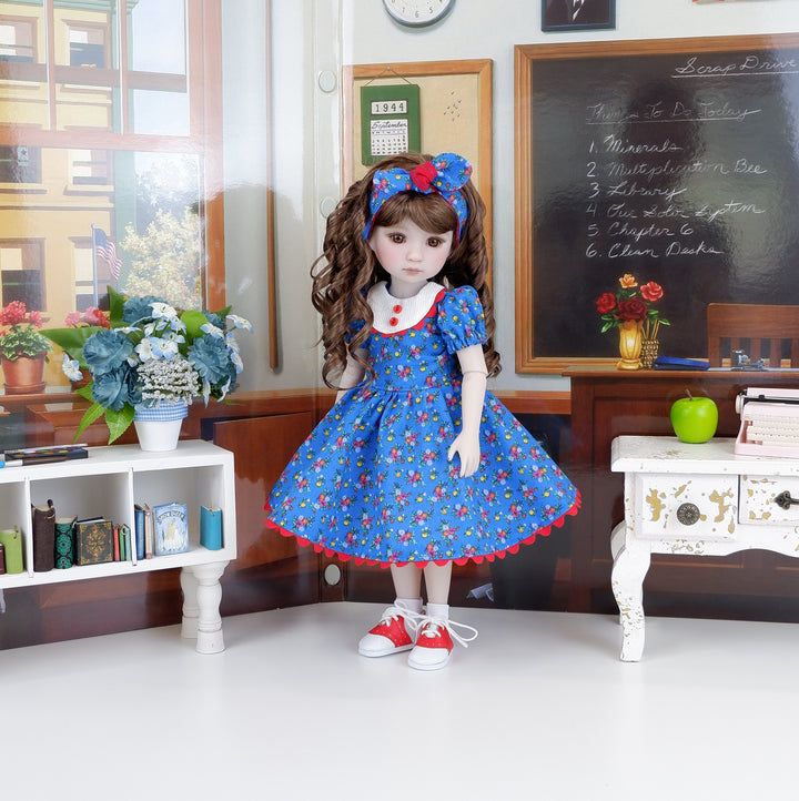 Primary Posies - dress with shoes for Ruby Red Fashion Friends doll