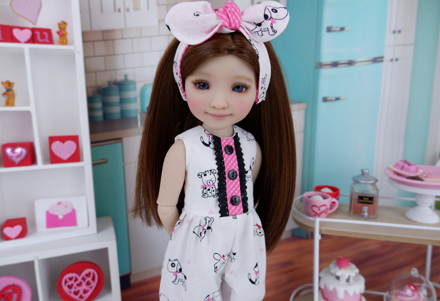Puppy Love - romper with boots for Ruby Red Fashion Friends doll