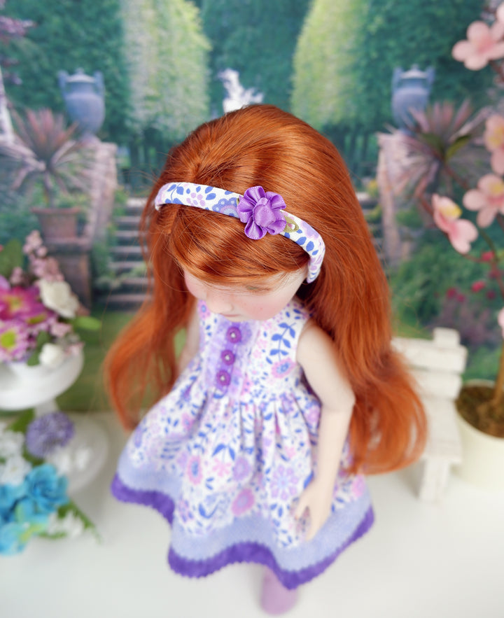 Purple Taffy Flowers - dress with boots for Ruby Red Fashion Friends doll