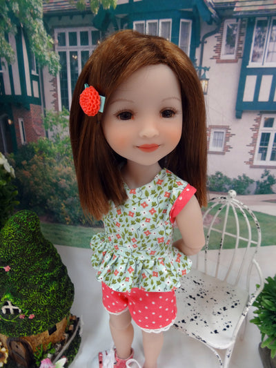 Quiet Meadow - top & shorts for Ruby Red Fashion Friends doll