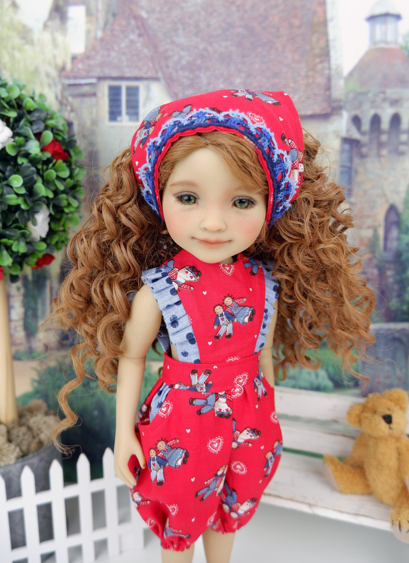 Raggedy Ann & Andy - romper with shoes for Ruby Red Fashion Friends doll