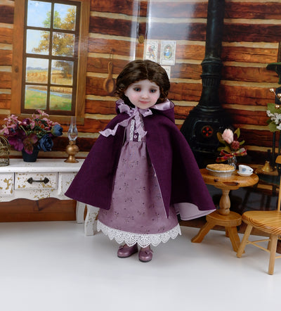 Regal Thistle - dress & cloak with shoes for Ruby Red Fashion Friends doll