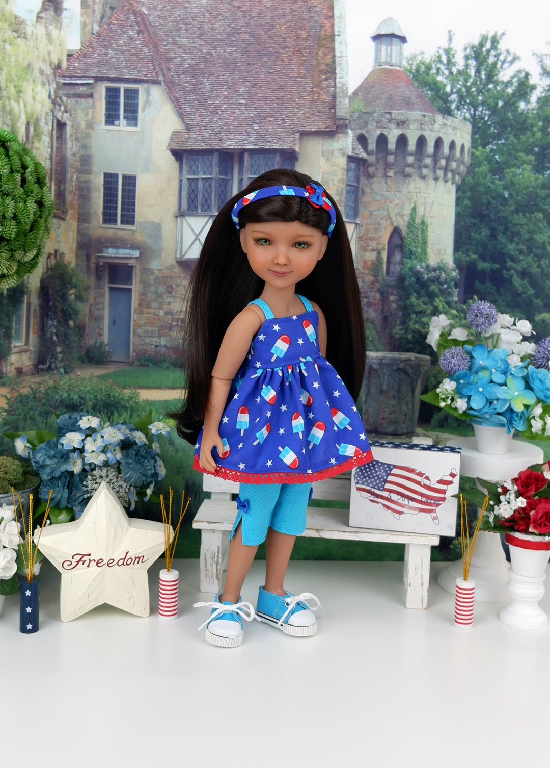 Rocket Pop - top & capris with shoes for Ruby Red Fashion Friends doll