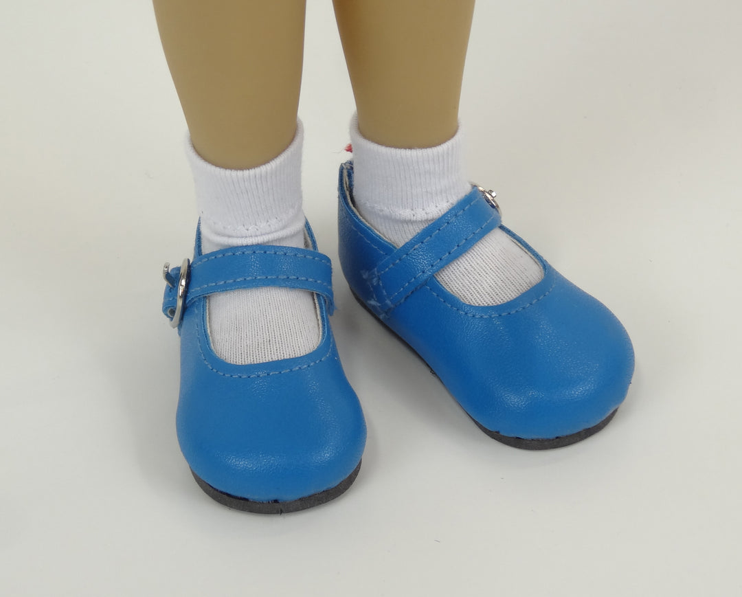 FACTORY SECONDS Simple Mary Jane Shoes - Royal Blue